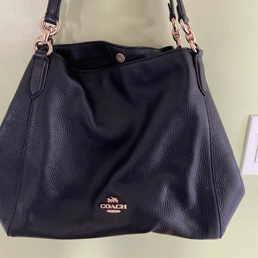 Black Coach pocketbook with 3 compartments